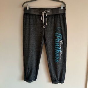 Carolina Panthers capri knit pants